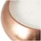 9" White 4-Wick Wax Tropical Breeze Scented Wide Dome Shaped Candle with Copper Container Bowl